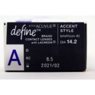 1-DAY ACUVUE® DEFINE™ With LACREON 亮麗黑(A) 1-DAY ACUVUE® DEFINE™ With LACREON 亮麗黑(A)